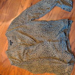 Rag &bone leopard blouse size S